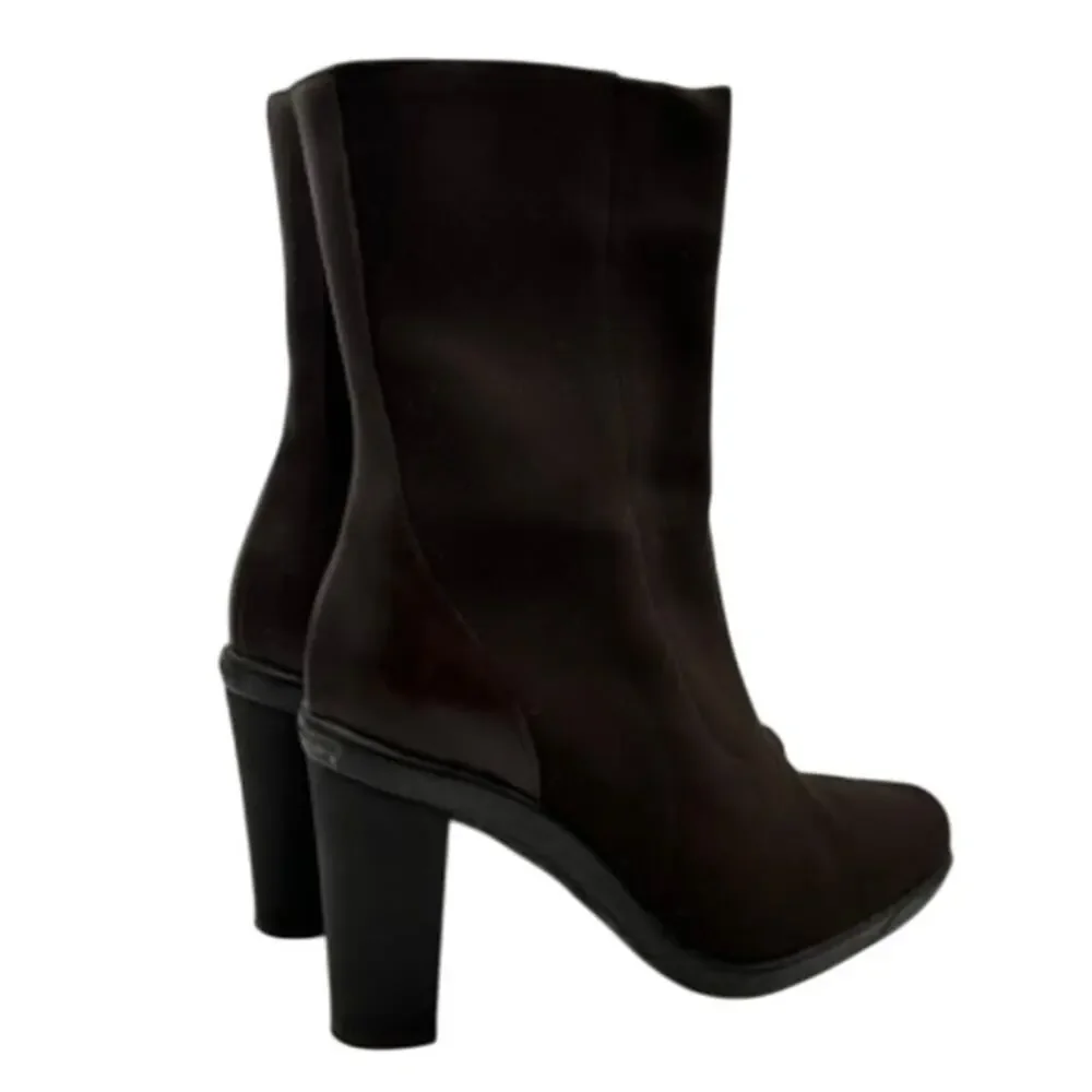 Donald J Pliner repe Elastic Mid Calf Boots Size 9 Brown Heeled Italy Designer